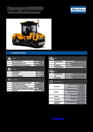 Tandemtrilwalsen Dynapac CC 3800 