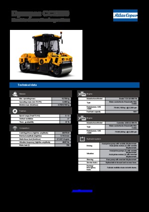 Tandemtrilwalsen Dynapac CC 3800 