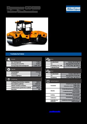 Tandemtrilwalsen Dynapac CC 4200