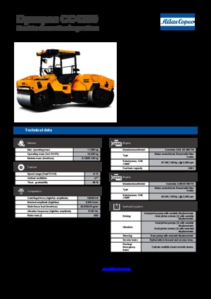 Tandemtrilwalsen Dynapac CC 4200