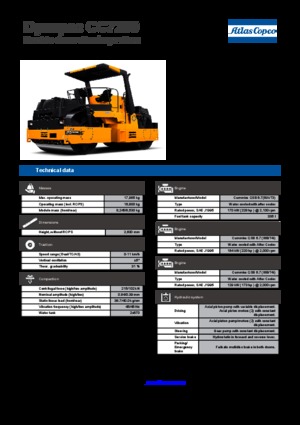 Tandemtrilwalsen Dynapac CC 7200