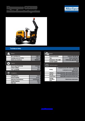 Tandemtrilwalsen Dynapac CC 800