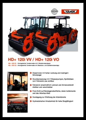 Tandemtrilwalsen Hamm HD+ 120 VV