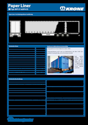 Tarpaulin platform semi-opleggers Krone SDP 27 eLBP4-CS