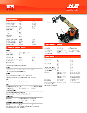 Telescoopladers JLG 1075