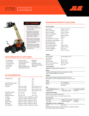 Telescoopladers JLG 2733