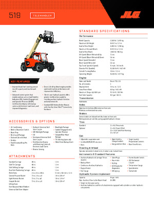 Telescoopladers JLG 519