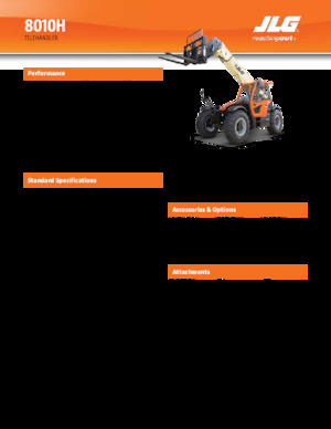 Telescoopladers JLG 8010H