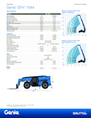 Telescoopladers Genie GTH-1044
