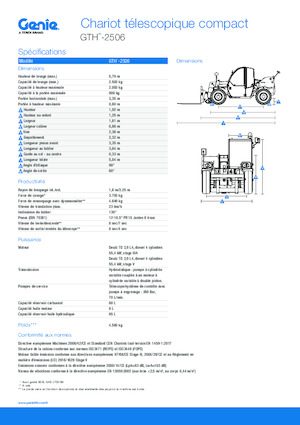 Telescoopladers Genie GTH-2506