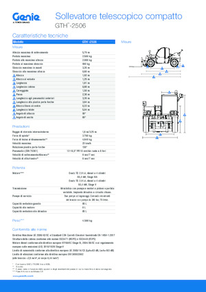 Telescoopladers Genie GTH-2506
