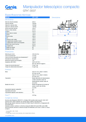 Telescoopladers Genie GTH-3007