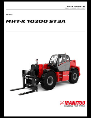 Telescoopladers Manitou MHT-X 10200 ST3A