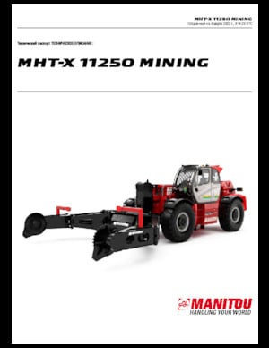 Telescoopladers Manitou MHT-X 11250 Mining
