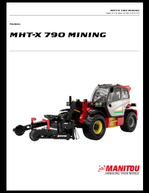 Telescoopladers Manitou MHT-X 790 Mining