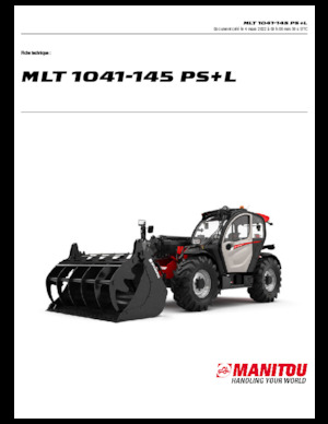 Telescoopladers Manitou MLT 1041-145 PS+L