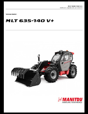 Telescoopladers Manitou MLT 635-140 V+