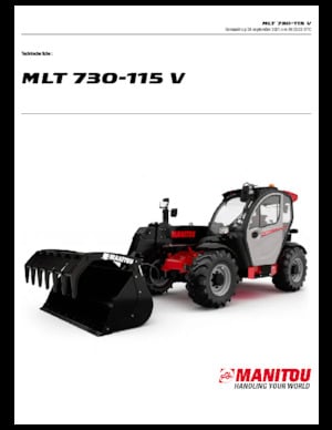 Telescoopladers Manitou MLT 730-115 V