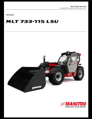 Telescoopladers Manitou MLT 733-115 LSU