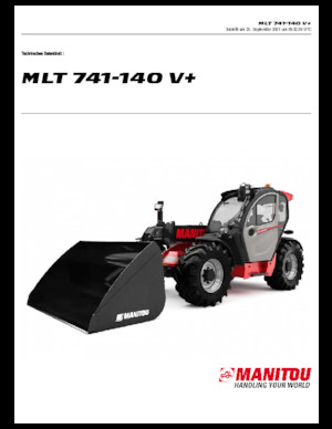 Telescoopladers Manitou MLT 741-140 V+
