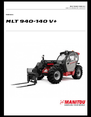 Telescoopladers Manitou MLT 940-140 V+