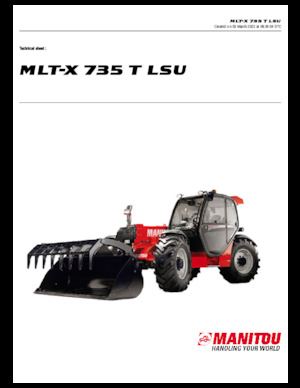 Telescoopladers Manitou MLT-X 735 T LSU