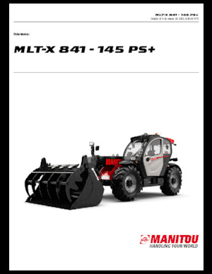 Telescoopladers Manitou MLT-X 841 - 145 PS+