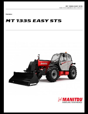 Telescoopladers Manitou MT 1335 easy