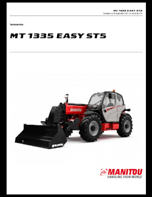 Telescoopladers Manitou MT 1335 easy