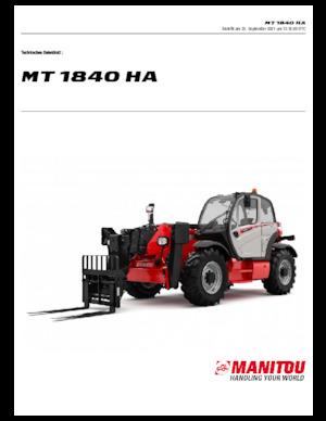 Telescoopladers Manitou MT 1840 HA