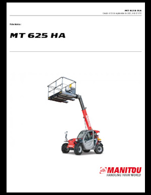 Telescoopladers Manitou MT 625 HA