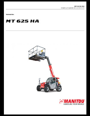 Telescoopladers Manitou MT 625 HA