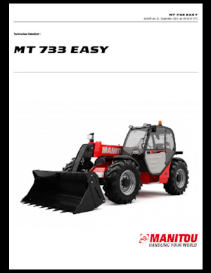 Telescoopladers Manitou MT 733 EASY Standard (STV)