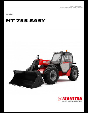 Telescoopladers Manitou MT 733 EASY Standard (STV)