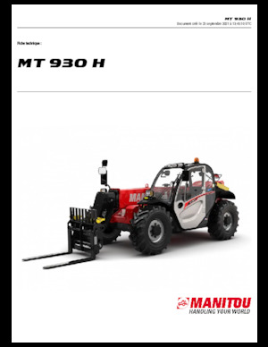 Telescoopladers Manitou MT 930 H 75 K Standard