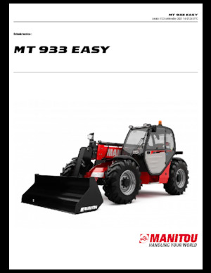 Telescoopladers Manitou MT 933 EASY Standard