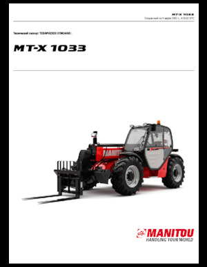 Telescoopladers Manitou MT-X 1033