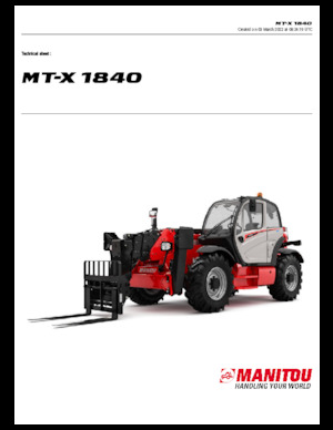 Telescoopladers Manitou MT-X 1840