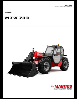 Telescoopladers Manitou MT-X 733