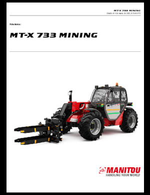 Telescoopladers Manitou MT-X 733 Mining