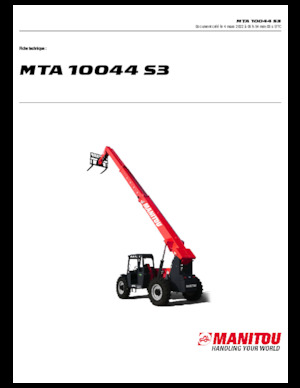 Telescoopladers Manitou MTA 10044 S3