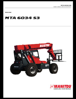 Telescoopladers Manitou MTA 6034 S3