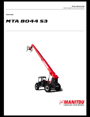 Telescoopladers Manitou MTA 8044 S3