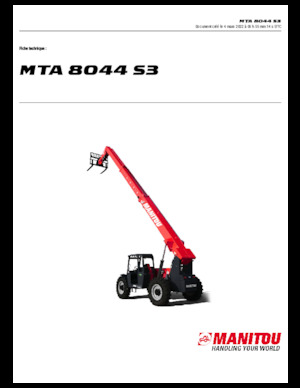 Telescoopladers Manitou MTA 8044 S3