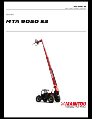 Telescoopladers Manitou MTA 9050 S3