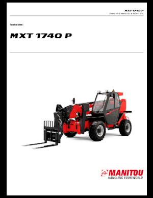 Telescoopladers Manitou MXT 1740 P