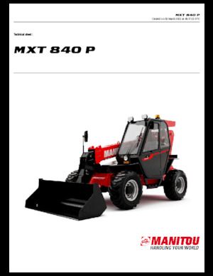 Telescoopladers Manitou MXT 840 P