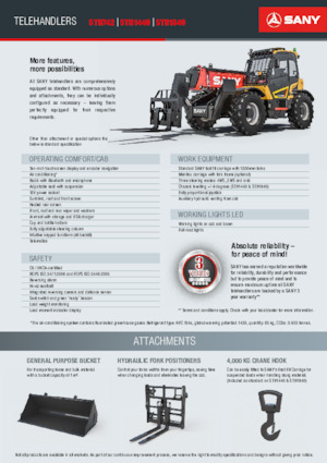 Telescoopladers Sany STH1840