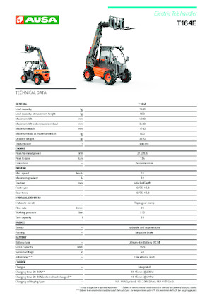 Telescoopladers Ausa T 164 E X4