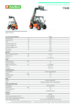 Telescoopladers Ausa T 164 E X4